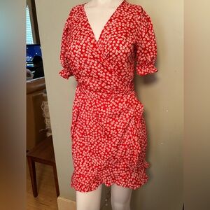 Lucky Leaves Wrap Dress